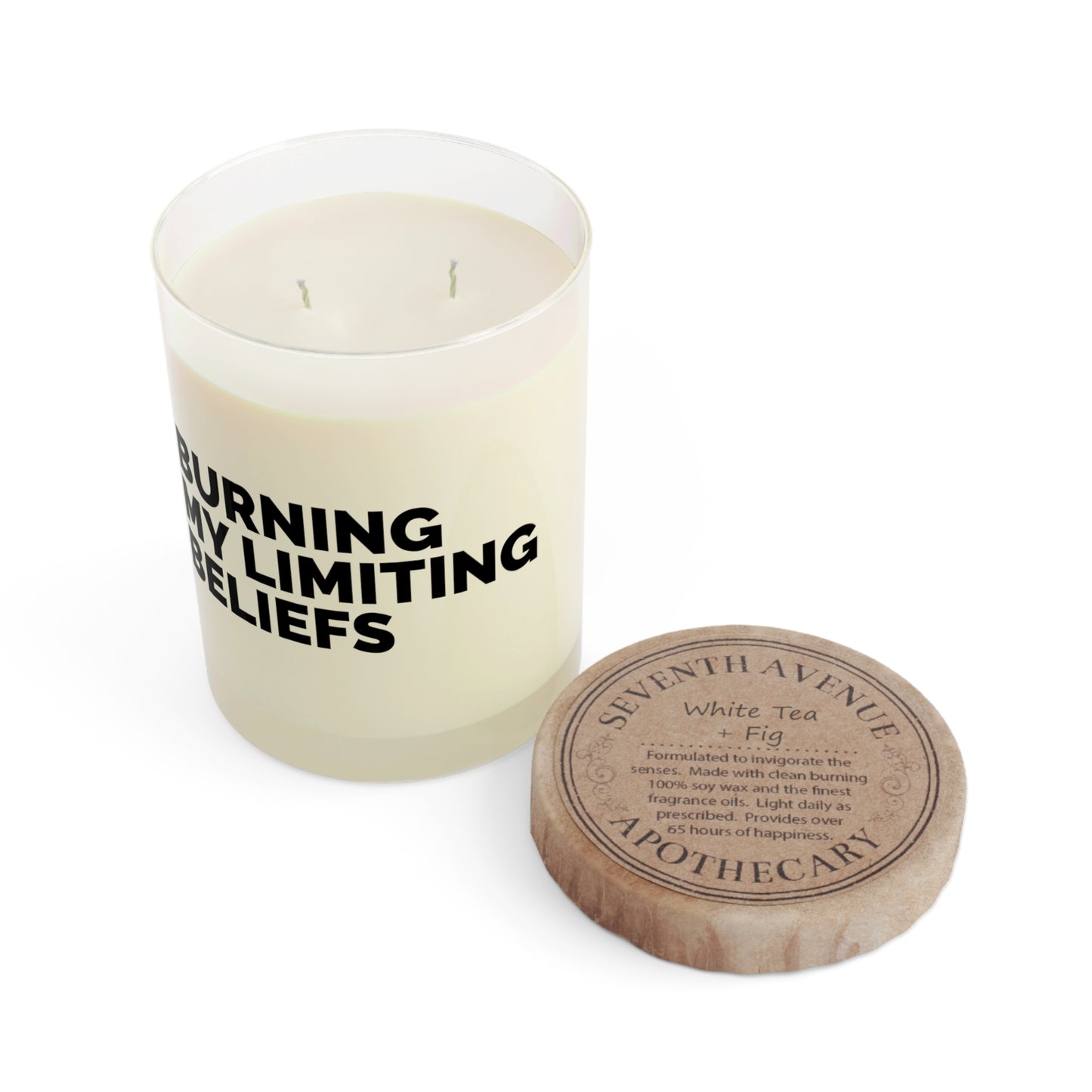 Motivational Scented Candle “Burning My Limiting Beliefs”